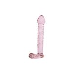 Dildo Slim Pink Glass 18 cm