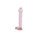 Dildo Slim Pink Glass 18 cm - Imagen 2