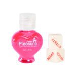 Lubricante íntimo Frambuesa + Dados Eróticos X 20ml Pocket Pleasure