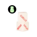 Lubricante íntimo Frambuesa + Dados Eróticos X 20ml Pocket Pleasure - Imagen 2