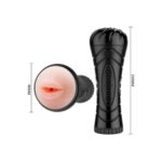 Masturbador Artificial Ninfa (Boca) Con Vibración - Imagen 3